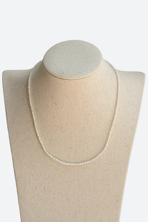 Kaia Sage Micro Pearl Choker