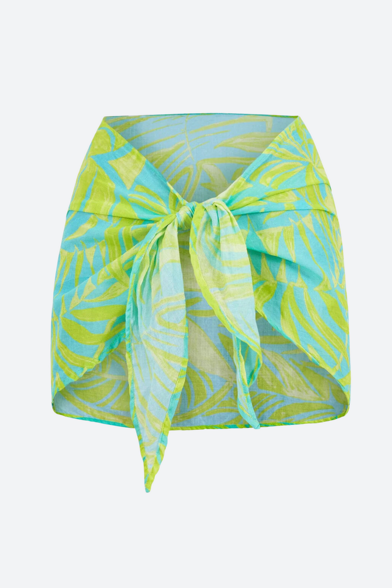 PQ Swim Mini Sarong in Neon Palms