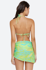 PQ Swim Mini Sarong in Neon Palms