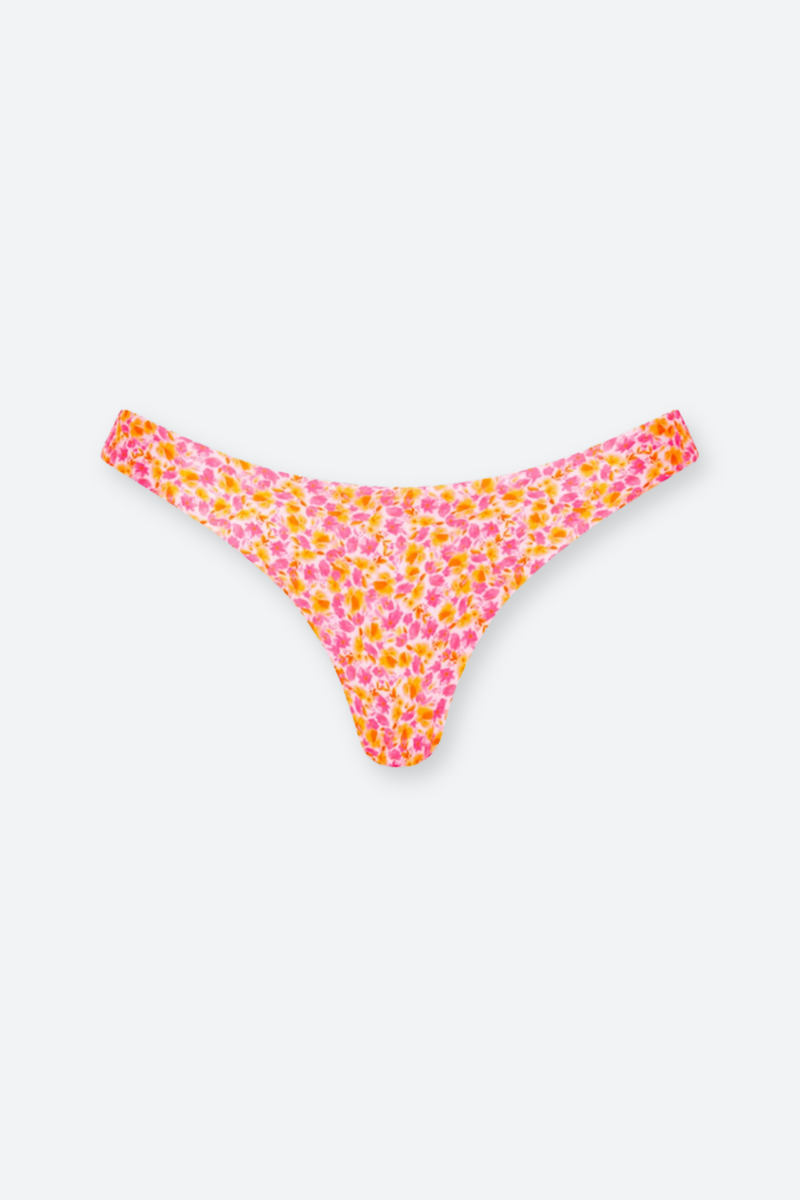 Kulani Kinis Minimal Full Coverage Bikini Bottom in Sherbet Shimmer