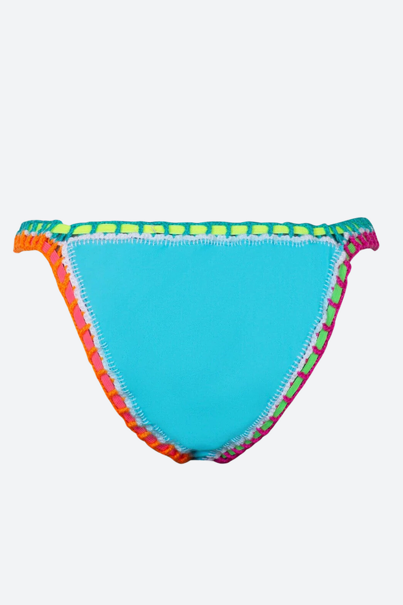 PQ Swim Crochet Bottom in Pacific Blue