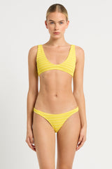 Bound by Bond-Eye Scout Crop Top in Limoncello Stripe