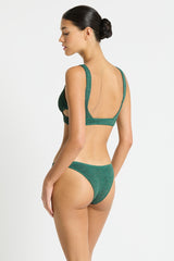 Bound by Bond-Eye Vista Brief in Bottle Green Lurex