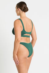 Bound by Bond-Eye Ring Scene Brief in Bottle Green Lurex