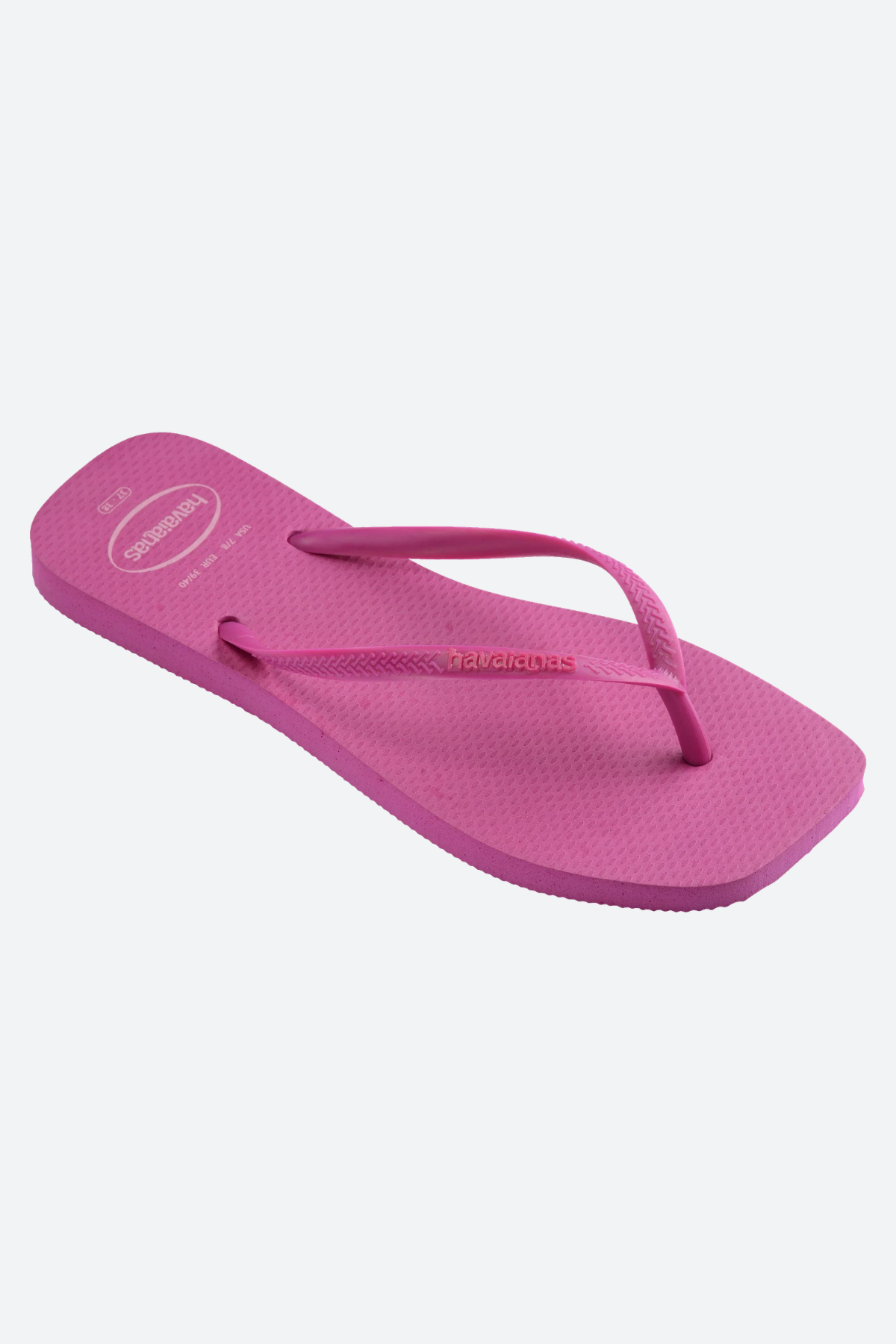 Havaianas Slim Square Logo Pop Up Sandal in Rose Gum