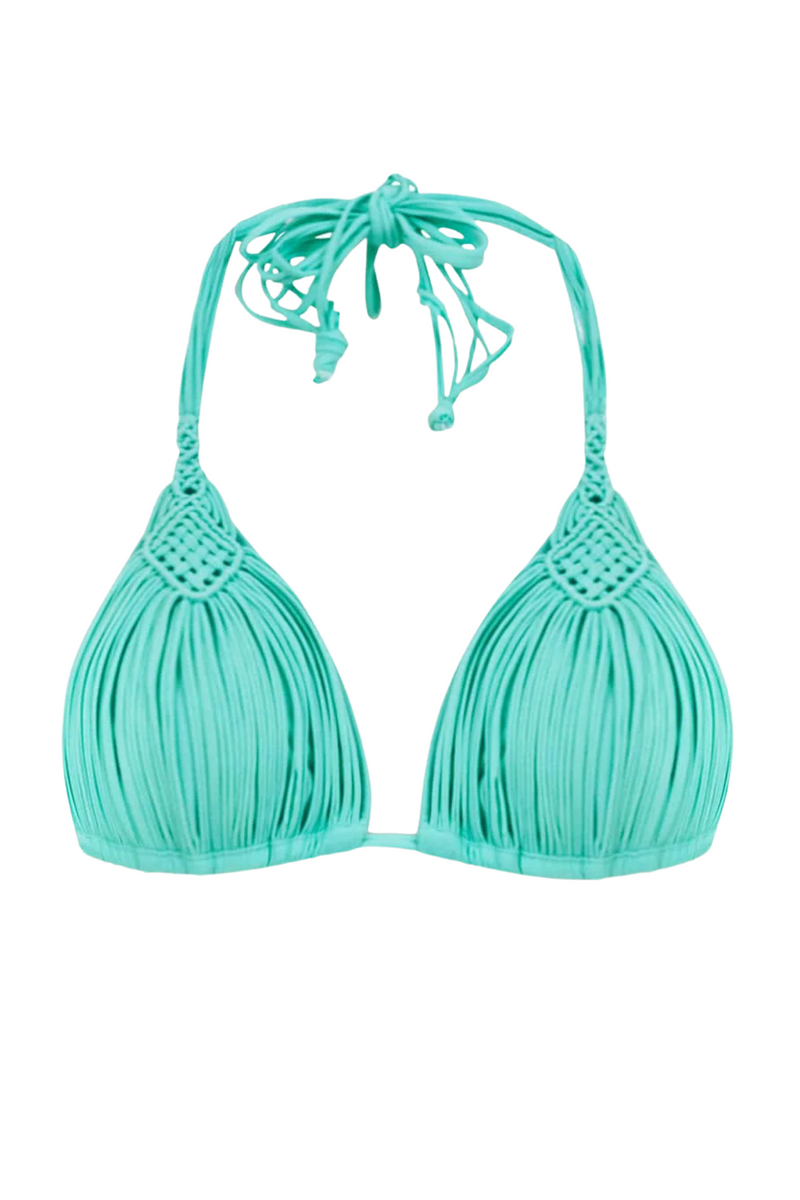 PQ Swim Mila Tri Top in Seaside Turquoise