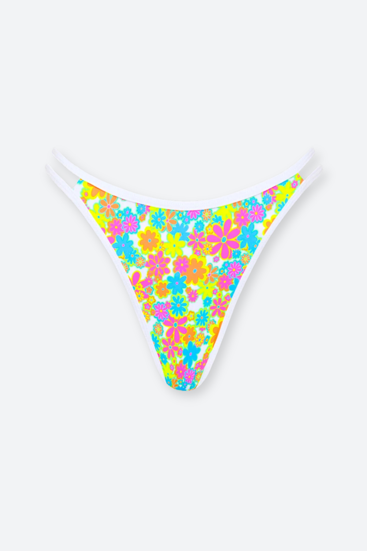 Kulani Kinis Twin Strap Cheeky Bikini Bottom in Sweet Sunshine