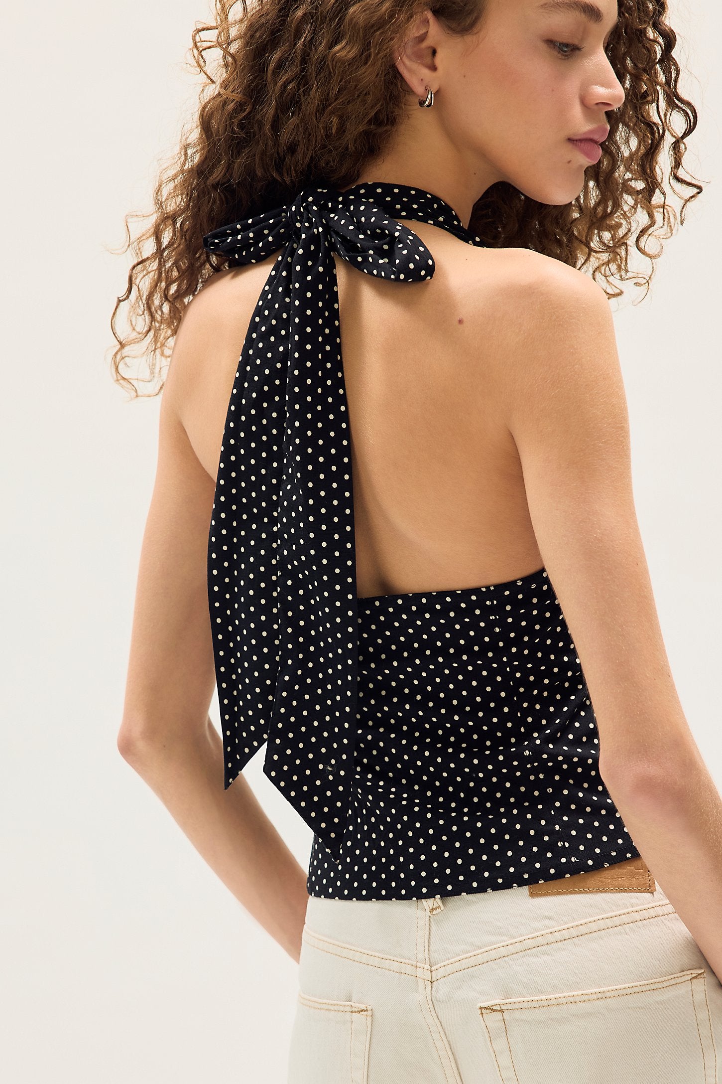 Free People Ramona Printed Halter Top