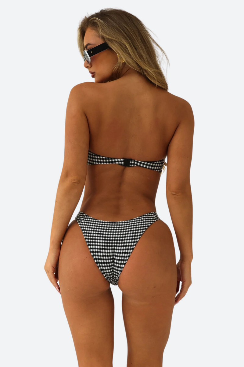 Kulani Kinis Vintage V Bikini Bottom in Sugar and Spice