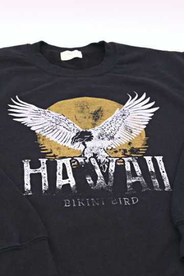 BikiniBird Hawaii Rock Sweatshirt in Black